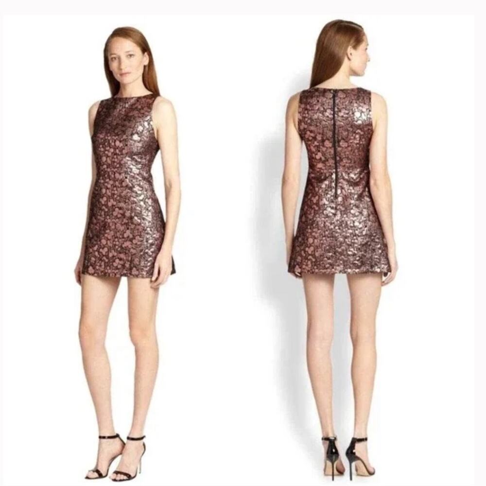 Alice + Olivia Dot Metallic Mini Dress